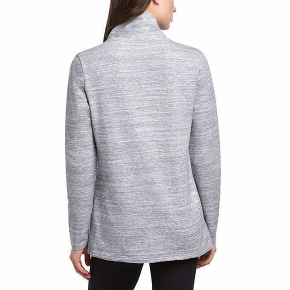 Danskin Women's long French Terry  Wrap Jacket - Picture 3 of 8